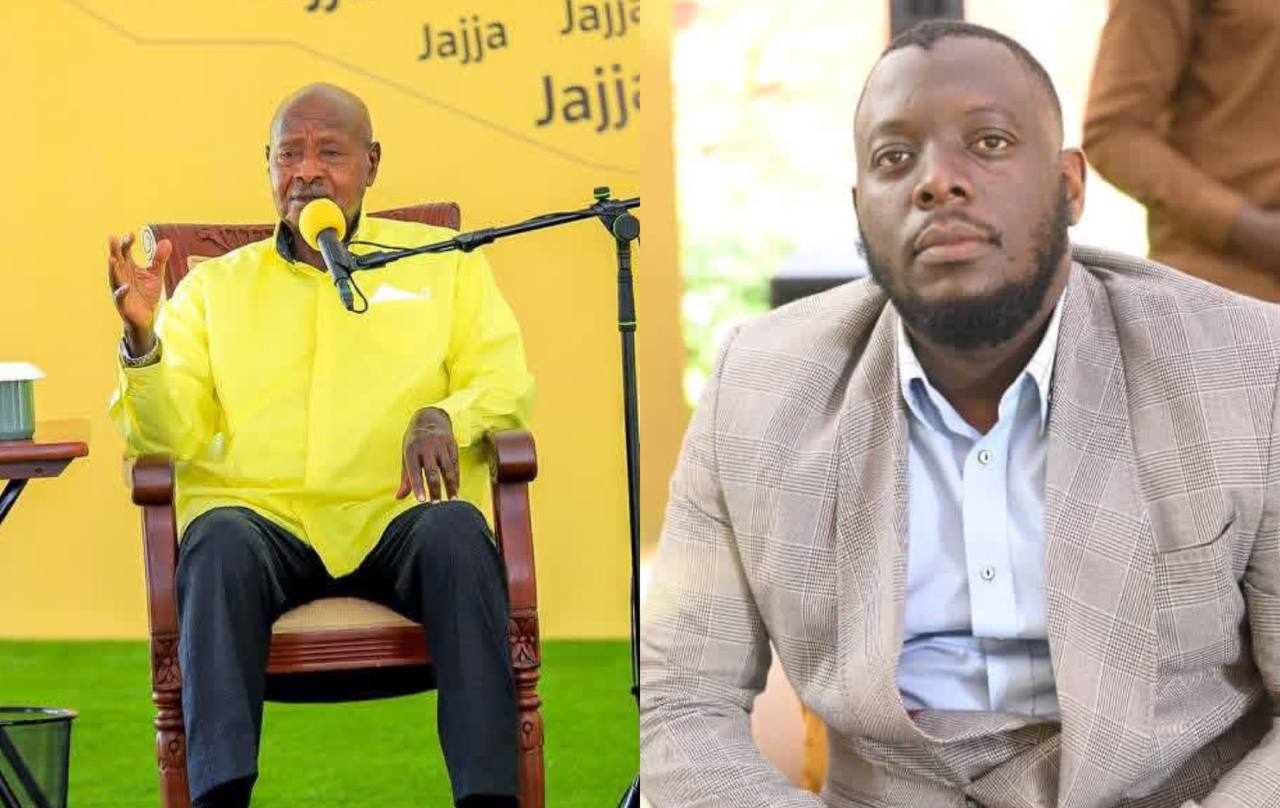 Kasuku with President Museveni at JazzWithJajja